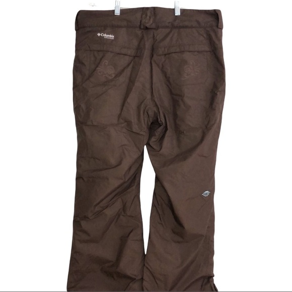 Columbia Titanium Omni Tech Brown Snow Pants XL - Picture 4 of 13
